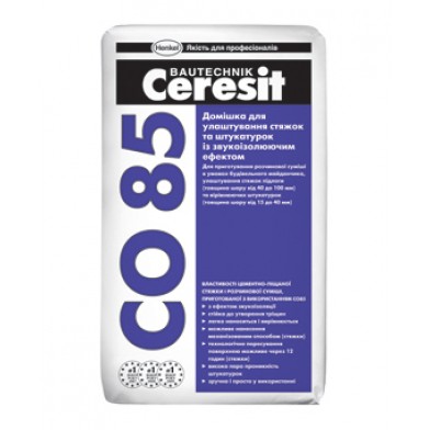Звукоизолирующая добавка в стяжку Ceresit (Церезит) CO-85, , 25 кг