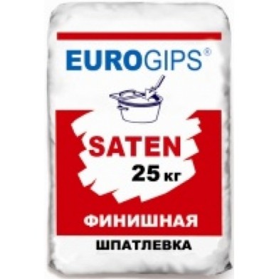 Шпаклівка фінішна SatenGips Єврогіпс, 25 кг