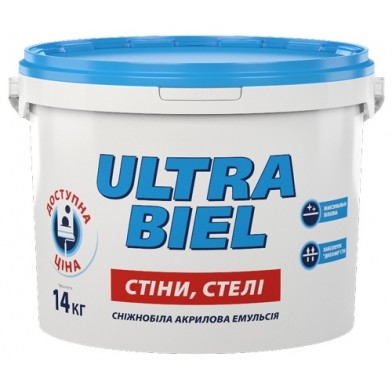Фарба Sniezka Ultra Biel мат білий 10л, 14 кг